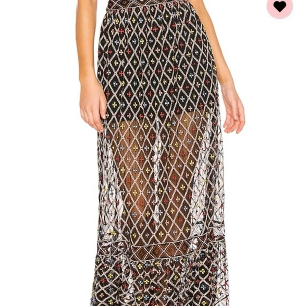 Tularosa Lexi beaded embroidered maxi skirt - Picture 3 of 12